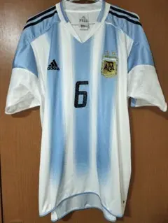 アルゼンチン代表 2004 ホーム ユニフォーム ＃6 エインセ XLサイズ