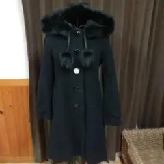 レッセパッセコート　フードファー付コート　ファーコート　ダッフルコート