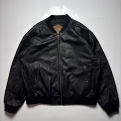 80s real leather ma-1 flight jacketのサムネイル