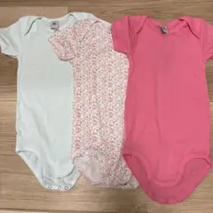 未使用に近い　プチバトー　半袖ボディ　36m