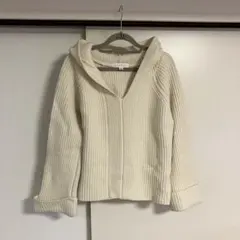 JILLSTUART ジルスチュアート フード付きニット ホワイトのサムネイル