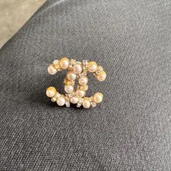 CHANEL パールクリスタルブローチ