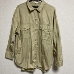 Rodeo Crowns ロゴ入り長袖シャツ ベージュ