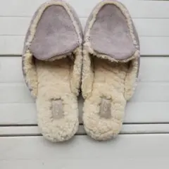 UGG　グレー　モカシン　スリッパ　サンダル