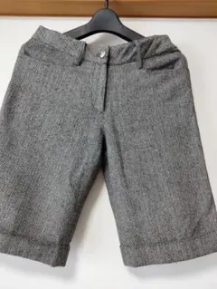 ヘリンボーン グレー系 ショートパンツ Sサイズ