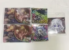 鬼滅の刃 堕姫 妓夫太郎 グッズ ウエハースシール カード 5枚セット