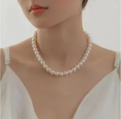 【期間限定20%オフ⚡️】[Catwo] パール 合成真珠 8mm ネックレス