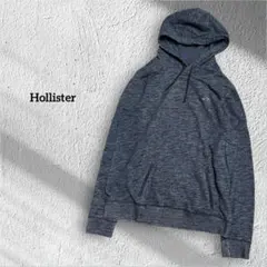 Hollister ホリスター　ロゴ付きプルオーバーパーカー　ネイビー　M