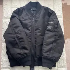 GU×UNDERCOVER MA-1 ブルゾン　キッズ120 黒