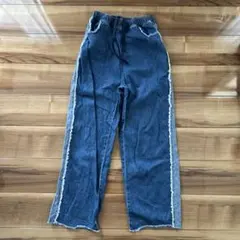 Double Flags デニムストレッチパンツ フリーサイズ