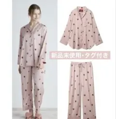 ジェラートピケジェラピケ バレンタイン ハートモチーフ 上下セット