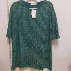 商品□セルフサービス　ボタニカル柄チュニック　五分袖　　L
