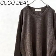 COCO DEAL ニット セーター クルーネック ウール100% レースアップ