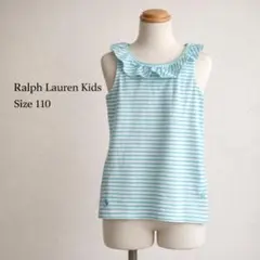Ralph Laurenラルフローレンキッズ ボーダータンクトップ フリル150