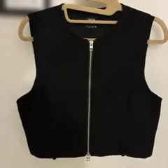 ZARA ブラック ベスト Lサイズのサムネイル