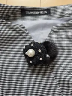 美品☆ストロベリーフィールズ　ギンガムチェック ワンピース エムズグレイシー