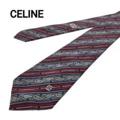 ✨美品✨CELINE セリーヌ 高級シルクネクタイ ペイズリー イタリア製