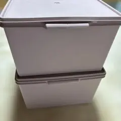 Tupperware タッパーウェア　ディープスーパーケース　２個セット ピンク