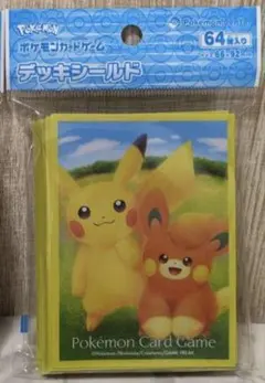 新品 ポケモンカードゲーム デッキシールド ピカチュウ＆パモ