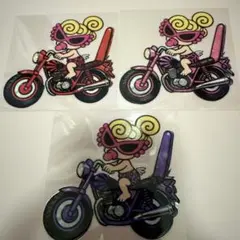 新作ヤンキーバイクヒスミニカプラシール3枚セット！新品！防水加工！