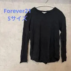 FOREVER 21 ブラック 長袖 Tシャツ S