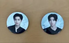 K-POPアイドル 缶バッジ 2個セット