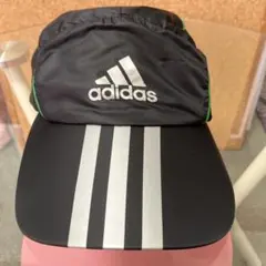 adidas ストライプデザイン ランニングキャップ フリーサイズ(おまけ付き)