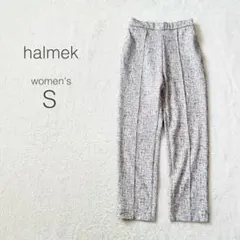【ハルメク】総柄センターシームパンツ ウエストゴム 日本製 ストレッチ 極美品