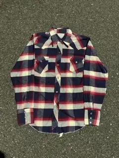 70s ポリジャケ ヴィンテージ HBARC 昭和レトロ 古着 70s H BAR C check western shirt | 古着屋 grin days memory 【公式