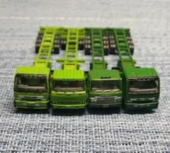 鉄道模型　海上コンテナ　4台セット　トレーラーコレクション　トミーテックのサムネイル