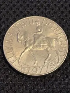 1953年発行エリザベス2世 戴冠記念 5シリング 硬貨 記念硬貨 - メルカリ