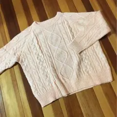 ラグナムーン　ケーブル編みニット セーター