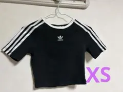 adidas クロップドTシャツ ブラック XSのサムネイル