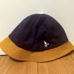 CUNE キューン デニム 切り替え ハット 帽子 うさぎ ドット M 水玉