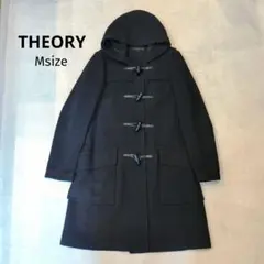 Theory カシミヤ混ダブルフェイス ベルテッドコート ロング 黒 Sサイズ