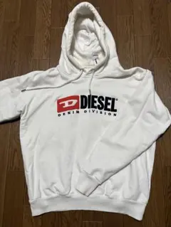 DIESEL フード付きパーカー XS ホワイト DENIM DIVI