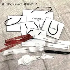 Chanel カメリア シャネル ラッピングリボン ショッパー ショップ袋 正規