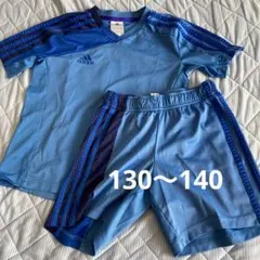 adidas サッカーウェアセット 水色・紺
