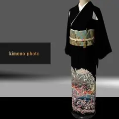 正絹【新品、未使用】極上逸品【トールサイズ】京加賀友禅【作家物】黒留袖フルセット 本加賀友禅 黒留袖 No.CA-0455-Mサイズのレンタル｜きもの365