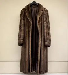 LANVIN ダークブラウン ミンク毛皮コート - メルカリ