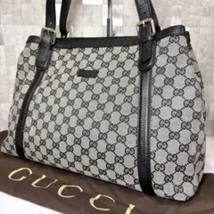 グッチ　GUCCI GG キャンバス　トートバッグ　ハンドバッグ　A4収納可能