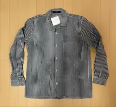 新品★センスオブプレイス★ストライプ長袖シャツ★オープンカラー★M★