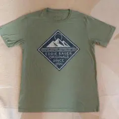 古着　used　Eddie Bauer オリーブグリーン Tシャツ S