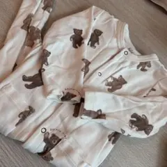 ジェラピケ ベア柄ロンパース 80-90