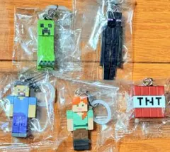 MINECRAFT めじるしアクセサリー スタンダード 全5種コンプ　マイクラ