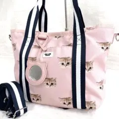 【極美品】PAUL & JOE 猫 ヌネット 2WAY ショルダーバッグ ピンクのサムネイル