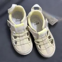 新品　イフミー IFME サンダル キッズ ウォーターシューズ　ベージュ　ラメ