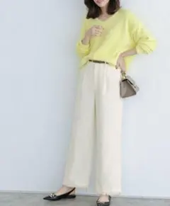 ツイード ワイドパンツ