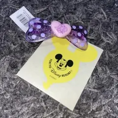 ディズニー リゾート ミッキー シール ラプンツェル リボン ヘアピン 髪留め