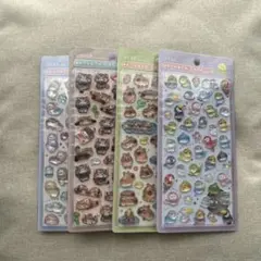 ボンボンドロップシール　カピバラ　レッサーパンダ　トリ　アルパカ